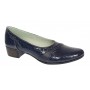 Pantofi dama comozi casual din piele naturala bleumarin croco P18LBLCR